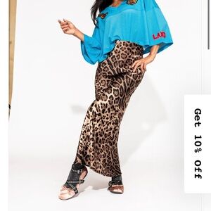 Dressed in LALA Animal Print Skirt